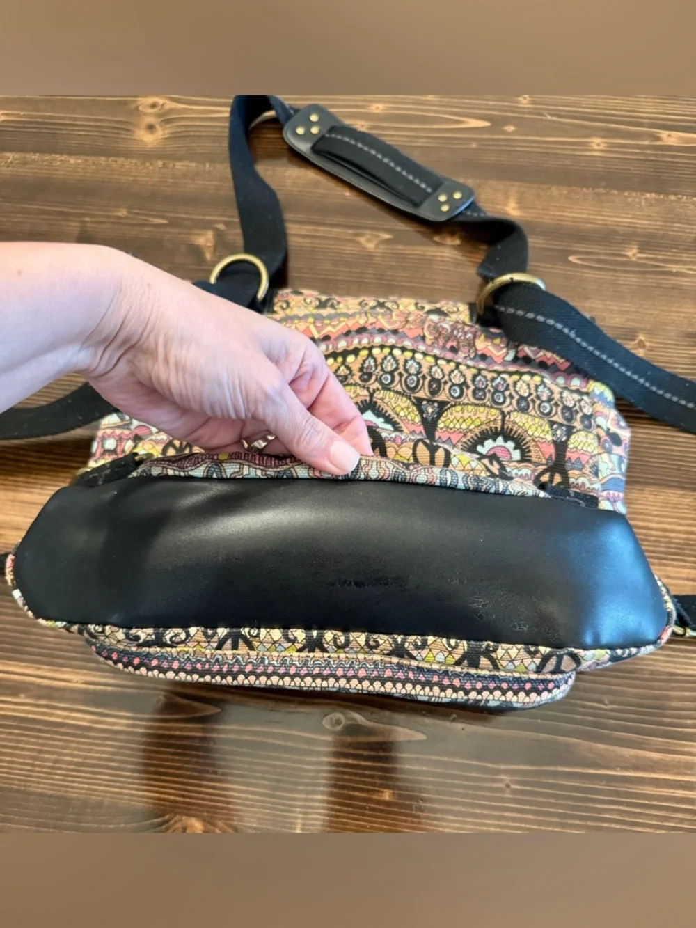 Sakroots‎ Multicolor Boho Canvas Convertible Backpack/Crossbody